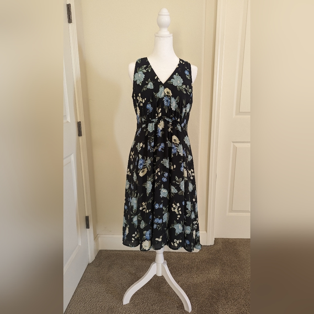Ann Taylor Factory petite floral dress SZ 6P